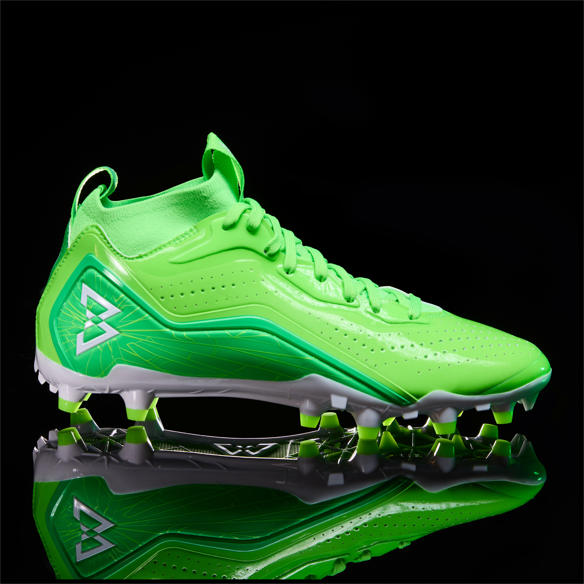 All green football cleats outlet