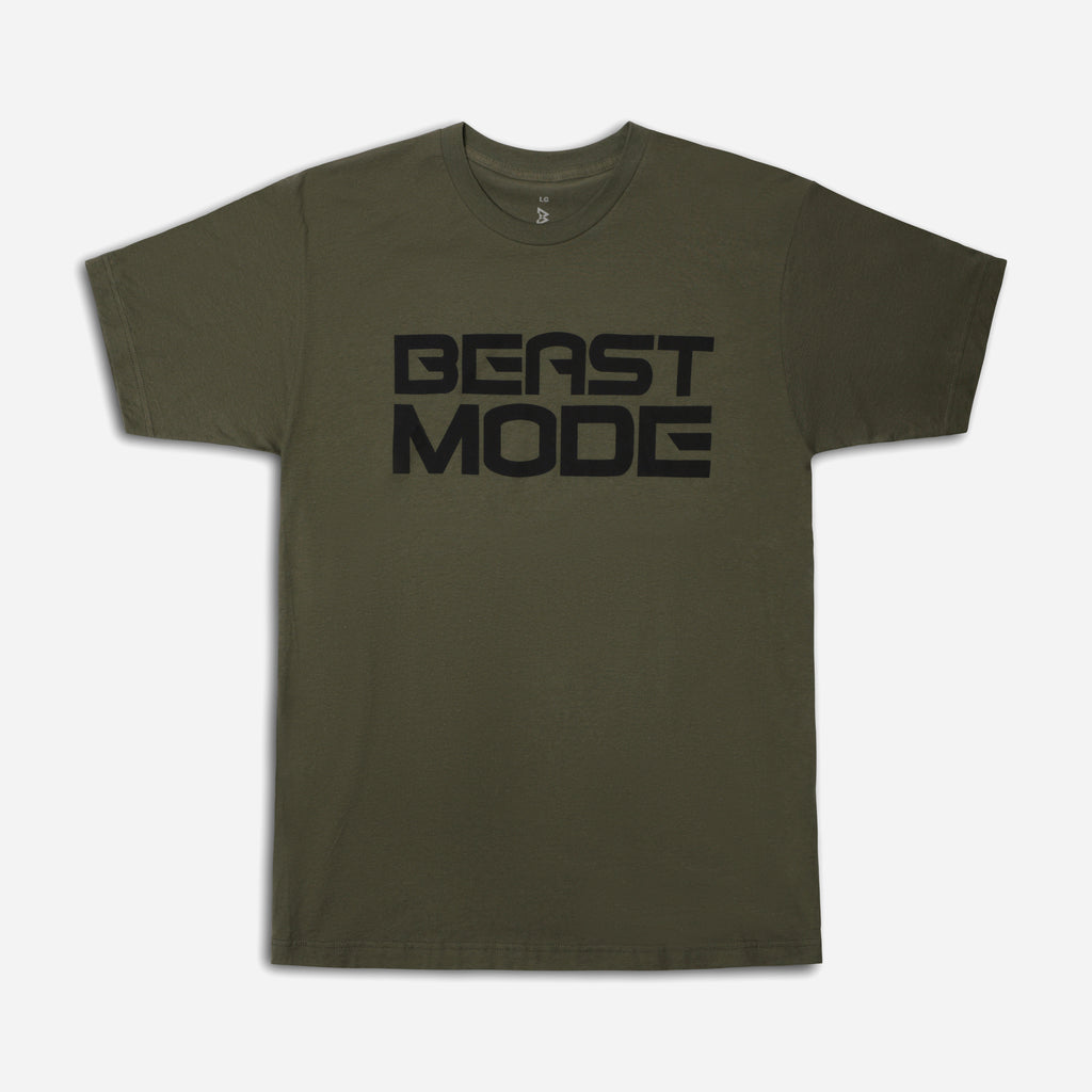 ‘Bout That Action Essentials Mens Graphic Tee- Military Green/Black